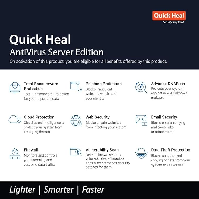 Quick Heal Antivirus Server Latest Version – 3 Server, 3 Year - Image 2