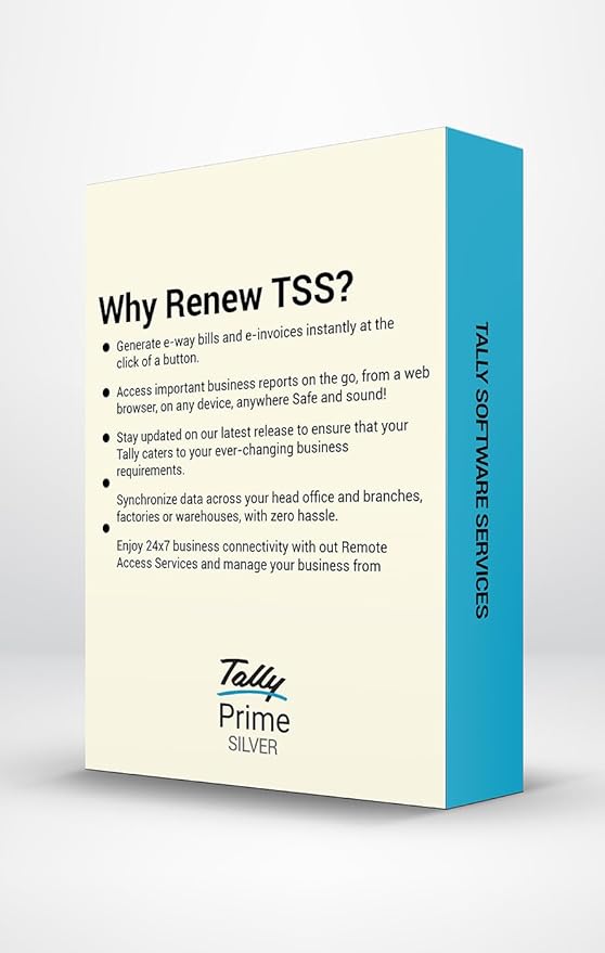 Tally Software Services (TSS) - Silver. Subscription for e-Way Bills, e-Invoice, Online Reports, Banking & Payment feature on your existing TallyPrime Silver license. (Email Delivery In 2 Hours) - Image 3