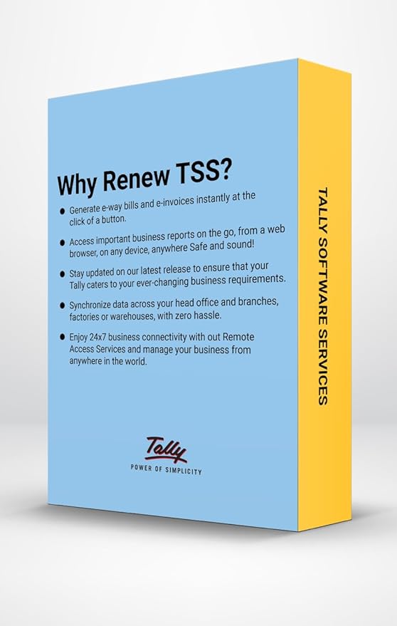 Tally Software Services (TSS) - Silver. Subscription for e-Way Bills, e-Invoice, Online Reports, Banking & Payment feature on your existing TallyPrime Silver license. (Email Delivery In 2 Hours) - Image 2