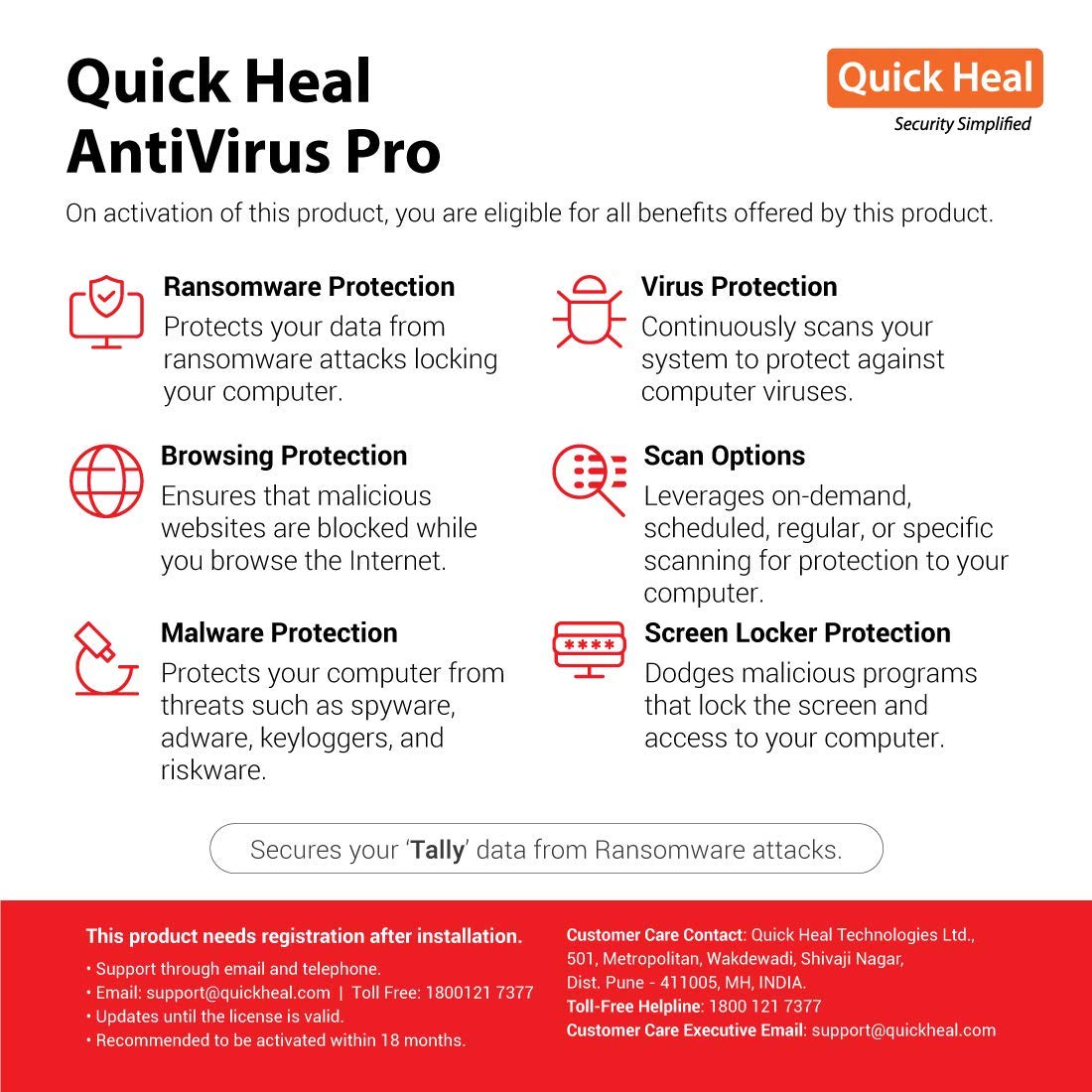 Quick Heal Antivirus Pro Latest Version – 4 PC, 1 Year (Email Delivery in 2 hours- No CD) - Image 2