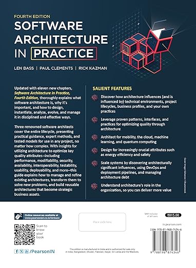 Software Architecture in Practice | Mobility, Cloud software, AI/Machine Learning | 4th Edition | - Pearson - Image 2