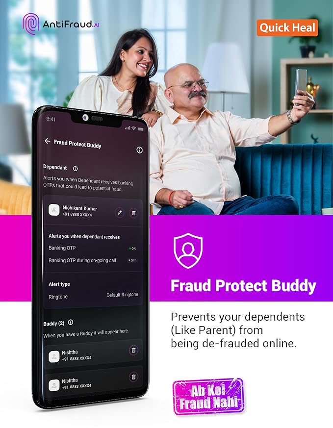 Quick Heal AntiFraud.AI| All-in-one solution for fraud prevention| Fraud Call and Banking Fraud Alert| Android/iOS/Windows Devices| Email Delivery in 1 Hour.(NEW LAUNCH) - Image 6