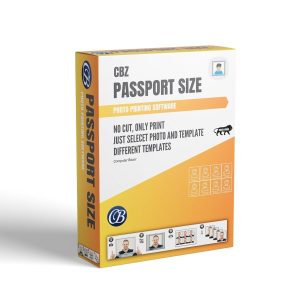 COMPUTER BAZAR Passport Size Photo Printing Software | Print Passport Photos in Just 2 Minutes | Different Template (License Key Card)